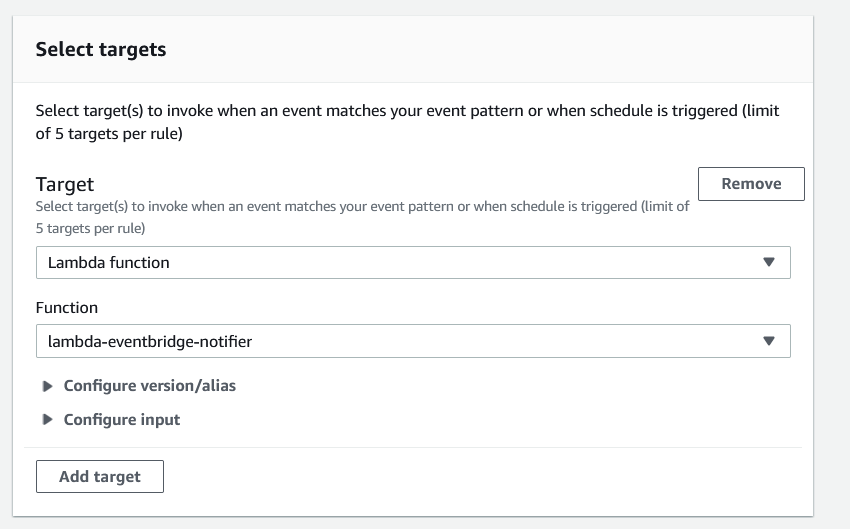 select rule target