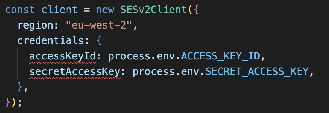 Environment variables with error